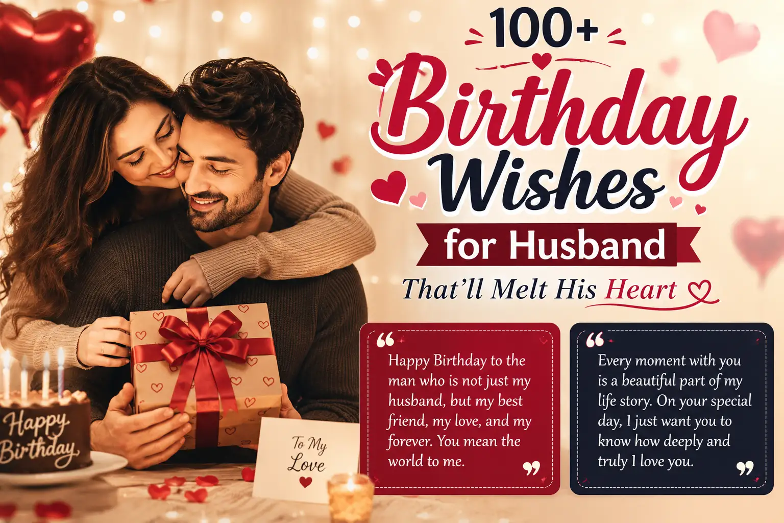 tions 💖 100+ Birthday Wishes for Husband