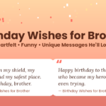 Birthday Wishes For Brother